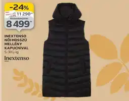 Auchan Inextenso női hosszú mellény kapucnival ajánlat