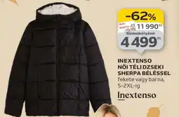 Auchan INEXTENSO NŐI TÉLI DZSEKI SHERPA BÉLÉSSEL ajánlat