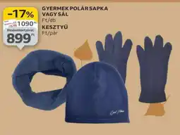 Auchan Gyermek polár sapka vagy sál, kesztyű ajánlat