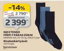 Auchan INEXTENSO FÉRFI 7 PÁRAS ZOKNI ajánlat