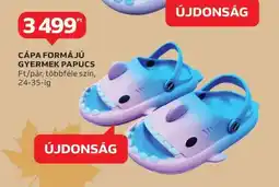 Auchan Cápa formájú gyermek papucs ajánlat