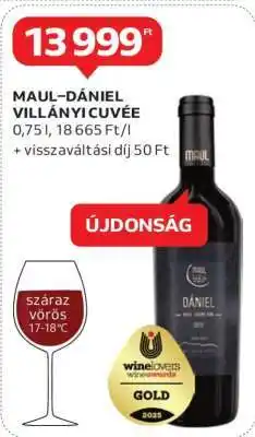 Auchan MAUL-DÁNIEL VILLÁNYI CUVÉE ajánlat