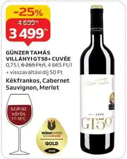 Auchan Günzer Tamás Villányi GT50+ Cuvée ajánlat
