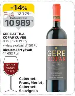 Auchan GERE ATTILA KOPAR CUVÉE ajánlat