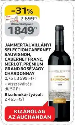 Auchan Jammertal Villányi Selection ajánlat