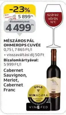 Auchan MÉSZÁROS PÁL OHMEROPS CUVÉE ajánlat