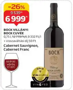 Auchan BOCK VILLÁNYI BOCK CUVÉE ajánlat