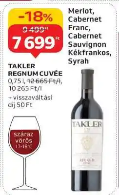 Auchan TAKLER REGNUM CUVÉE ajánlat