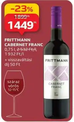 Auchan FRITTMANN CABERNET FRANC ajánlat