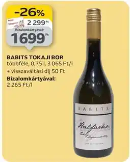 Auchan BABITS TOKAJI BOR ajánlat
