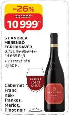 Auchan ST.ANDREA MERENGŐ EGRI BIKAVÉR ajánlat