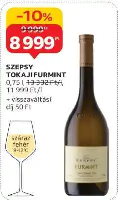 Auchan Szepsy Tokaji Furmint ajánlat