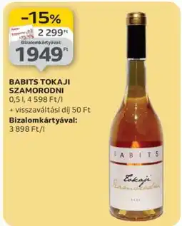 Auchan BABITS TOKAJI SZAMORODNI ajánlat