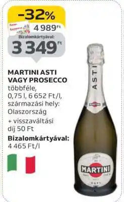 Auchan MARTINI ASTI VAGY PROSECCO ajánlat