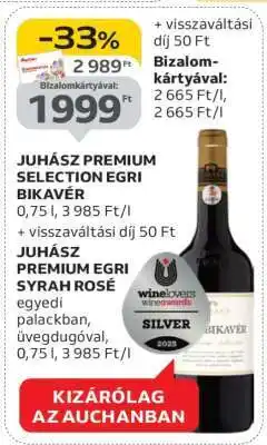 Auchan Juhász Prémium Selection Egri Bikavér ajánlat