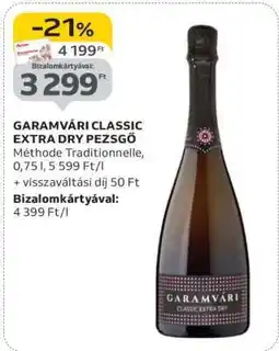 Auchan Garamvári Classic Extra Dry Pezsgő ajánlat