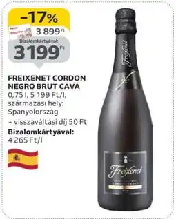 Auchan FREIXENET CORDON NEGRO BRUT CAVA ajánlat