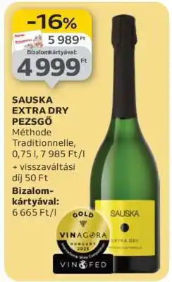 Auchan SAUSKA Extra Dry Pezsgő ajánlat