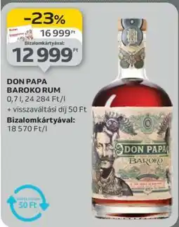 Auchan Don Papa Baroko Rum ajánlat
