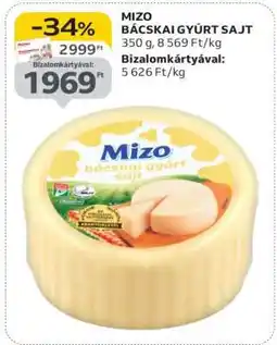 Auchan MIZO Bácskai gyúrt sajt ajánlat