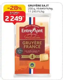 Auchan GRUYÈRE SAJT ajánlat