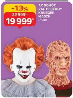 Auchan AZ BOHÓC VAGY FREDDY KRUEGER MASZK ajánlat