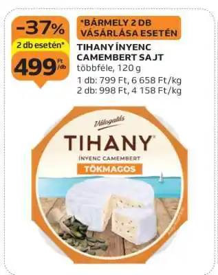 Auchan Tihany Ínyenc Camembert Sajt ajánlat