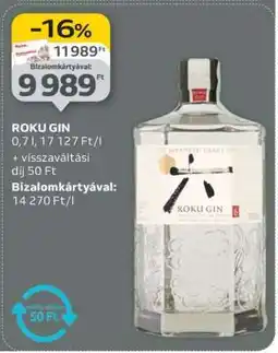 Auchan Roku Gin ajánlat