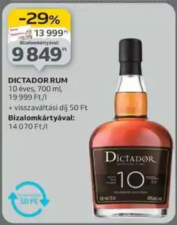Auchan Dictador Rum ajánlat