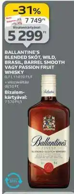 Auchan Ballantine's Blended Skót, Wild, Brasil, Barrel Smooth vagy Passion Fruit Whisky ajánlat
