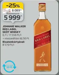 Auchan Johnnie Walker Red Label Skót Whisky ajánlat