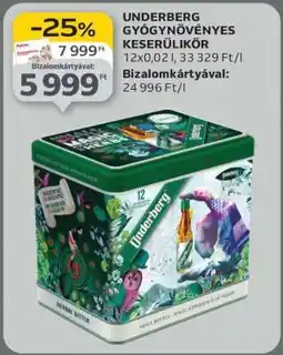 Auchan UNDERBERG GYÓGYNÖVÉNYES KESERŰLIKŐR ajánlat