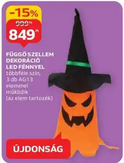 Auchan Függő szellem dekoráció LED fénnyel ajánlat