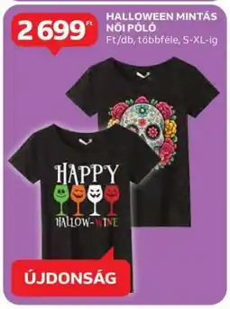Auchan HALLOWEEN MINTÁS NŐI PÓLÓ ajánlat