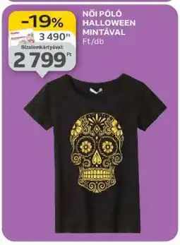 Auchan NŐI PÓLÓ HALLOWEEN MINTÁVAL ajánlat