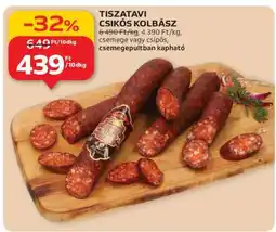 Auchan Tiszatavi Csikós Kolbász ajánlat