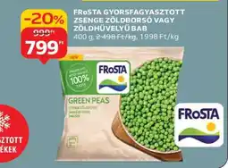 Auchan FRoSTA GYORSFAGYASZTOTT ZSENGE ZÖLDBORSÓ VAGY ZÖLDHÜVELYŰ BAB ajánlat