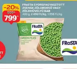 Auchan FRoSTA Gyorsfagyasztott Zöldbors vagy Zöldhüvelyű Bab ajánlat