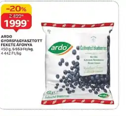 Auchan Ardo Gyorsfagyasztott Fekete Áfonya ajánlat