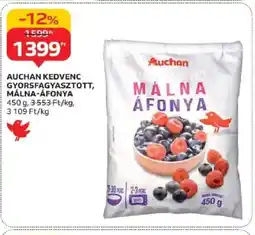 Auchan Auchan Kedvenc Gyorsfagyasztott Málna-Áfonya ajánlat