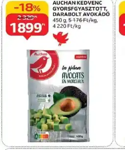 Auchan Auchan Kedvenc Gyorsfagyasztott, Darabolt Avokád ajánlat