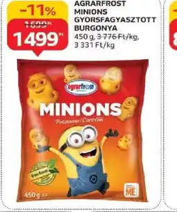 Auchan Agrarfrost Minions Gyorsfagyasztott Burgonya ajánlat