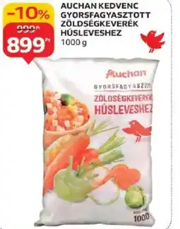 Auchan Auchan Kedvenc Gyorsfagyasztott Zöldségkeverék Húsleveshez ajánlat
