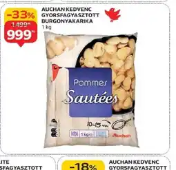 Auchan Auchan Kedvenc Gyorsfagyasztott Burgonyakarika ajánlat