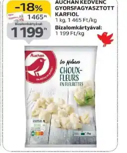 Auchan Auchan Kedvenc Gyorsfagyasztott Karfiol ajánlat