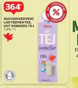 Auchan Auchan Kedvenc Laktzmentes UHT dobozos tej ajánlat