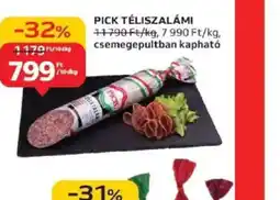 Auchan Pick Téliszalámi ajánlat