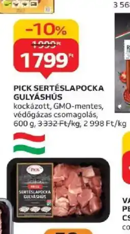 Auchan Pick Sertéslapocka Gulyáshús ajánlat