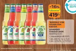 Auchan Somersby Üveges Cider ajánlat