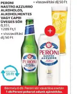 Auchan Peroni Nastro Azzurro Dobozos Sör ajánlat